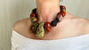 Red Jasper, Mookaite, Ammonite Necklace. Sterling Silver. Skull.