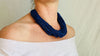 Lapis Lazuli and Karen Silver Necklace. Multi Strand. 1187