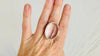 Natural Quartz Ring. Oversized Cocktail Ring. Gorgeous. Adjustable Size. 4019