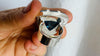 Oversized Faceted Aquamarine Cocktail Ring | Handmade Adjustable Sterling Silver | AAA Stone 3022