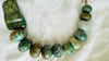 Guatemalita Necklace with Jade and Silver. Replica