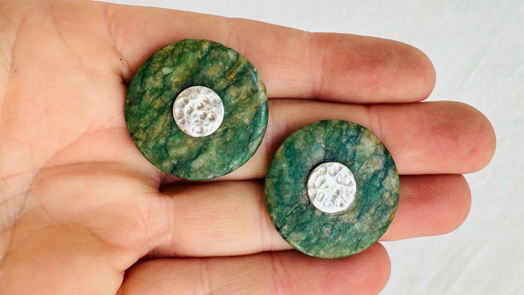 Guatemalita Earrings. Sterling Silver Posts. 0591