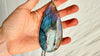 Labradorite Pendant Necklace. Heavy Sterling Silver Chain. 1335