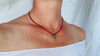 Oaxacan Pendant on Necklace of Coral Beads. Handmade Jewelry. 2859