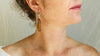 Amber & Sterling Silver Cast Hands Earrings. 0736
