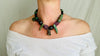 Fluorite & Guatemalita Necklace with Barro Negro. Handcrafted Designer Necklace.