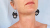 Vintage Mexican Arracadas. Sterling Silver & Moonstone! Oaxaca. Mexico. Frida Kahlo. 4401