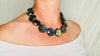 Labradorite Beaded Necklace. Handcrafted Sterling Silver Jewelry. Designer Jewelry. 2670