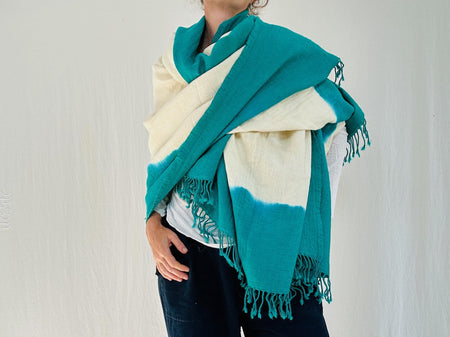 Soft Wool Shawl, Wrap, Throw. Thick and Warm.