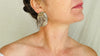 Large Agate and Silver Post Earrings. Handmade Sterling Silver Jewelry. 4089