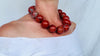 Skully Red Jasper Necklace. Handmade Designer Stone Jewelry. Medicine Necklace.