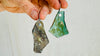 Ancient Roman Glass & Sterling Silver Earrings. 2741