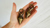 Antique Dayak Brass Tribal Earrings. Borneo. Gauged Ear Weights. Ear Pendants 4289