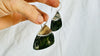 Moss Agate and Silver Earrings. Sterling Silver. 2862