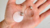 Quartz Crystal Flat Hoop Earrings. Atelier Aadya. 1159