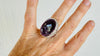 Amethyst Botanicals Ring. Size 7. Stupendously Crafted Sterling Silver. 4210