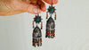 Vintage Uzbek Earrings. Jhumkas with Pearl and Coral. Handmade Sterling Silver Jewelry. 0547