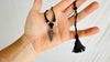 Old Amulet Necklace. Toothpick! Antique. India. Sterling Silver. 1028
