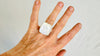 Rainbow Moonstone Ring. Oversized & Adjustable Sterling Silver Cocktail Ring. 0909