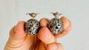 Silver Flower Barbell Earrings. Thailand. 4349