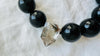 Rainbow Obsidian and Garden Quartz Necklace. Handmade Designer Beaded Necklace.