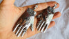 Oaxaca Silver Earrings. La Mano. Hand. Mexico. Frida Kahlo.