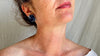 Tanzanite Post Earrings. Sterling Silver. 2046