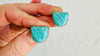 Amazonite Earrings. Handcrafted Sterling Silver Jewelry. Designer Post Earrings. 4079