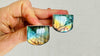 Labradorite Post Earrings. Sterling Silver Handmade Designer Jewelry. One-of-a-Kind. 4076