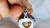 Amber & Sterling Heart Pendant on a Silver Chain. AP-354