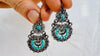 Oaxacan Filigree Earrings. Turquoise. Sterling Silver. Mexico. Frida Kahlo. 2818