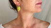 Serpentine Flower Earrings. Sterling Silver. 2250