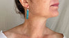 Chrysocolla and Sterling Silver Earrings. Atelier Aadya. 2257
