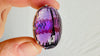 Oversized Faceted Amethyst Ring | Handmade Adjustable Sterling Silver | Unique Gemstone Jewelry. 4112