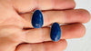 Lapis Lazuli Asymmetrical Earrings. Sterling Silver. 0714