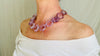 Faceted Amethyst Necklace. Hand-Cut Star Beads. Sterling Silver Clasp. Gift for Her.