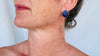 Lapis Lazuli Asymmetrical Earrings. Sterling Silver. 3006