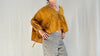 Mexican Gauze Blouse. Mustard. One Size