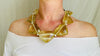 Citrine Heart Necklace. Maximalist Designer Jewelry. Handcrafted with Sterling Silver. 2685