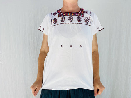 Hand-Embroidered Chenalho Blouse