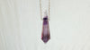 Natural Amethyst Crystal Pendant Necklace. Sterling Silver. Atelier Aadya. Medicine Necklace. 2674