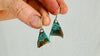Chrysocolla and Sterling Silver Earrings. Atelier Aadya. 4201