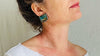 Labradorite Post Earrings. Sterling Silver Handmade Designer Jewelry. One-of-a-Kind. 4076