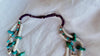 Santo Domingo Turquoise and Coral Necklace . Native American.