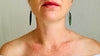 African Jade Earrings with Sterling Silver Ear-Wires. 2696