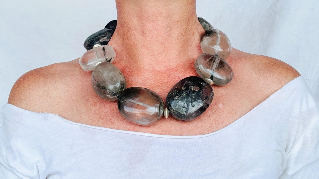 Garden Quartz & Silver Necklace. Atelier Aadya.