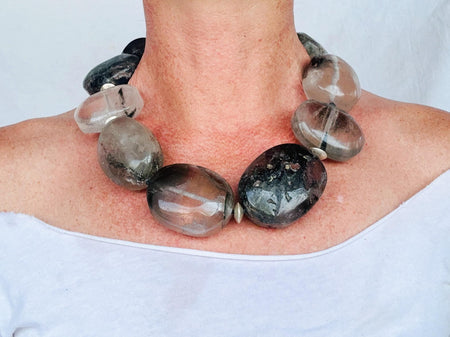 Garden Quartz & Silver Necklace. Atelier Aadya.