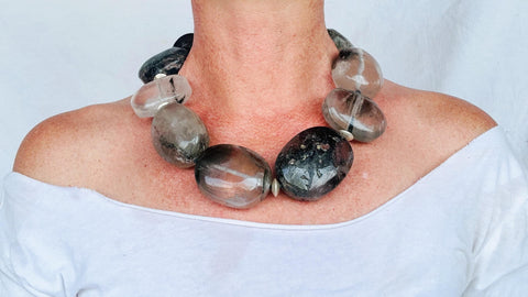 Garden Quartz & Silver Necklace. Atelier Aadya.