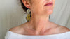 Amber & Sterling Silver Earrings. 1108