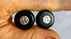 Black Jade Earrings. Sterling Silver Posts. SCRATCH N DENT 2840
